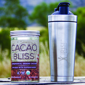 Cacao Bliss Ceremonial-Grade Cacao Shaker Travel Mug